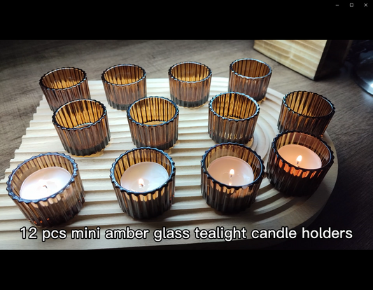 Amber Tealight Candleholder: The Perfect Addition for a Cozy Night