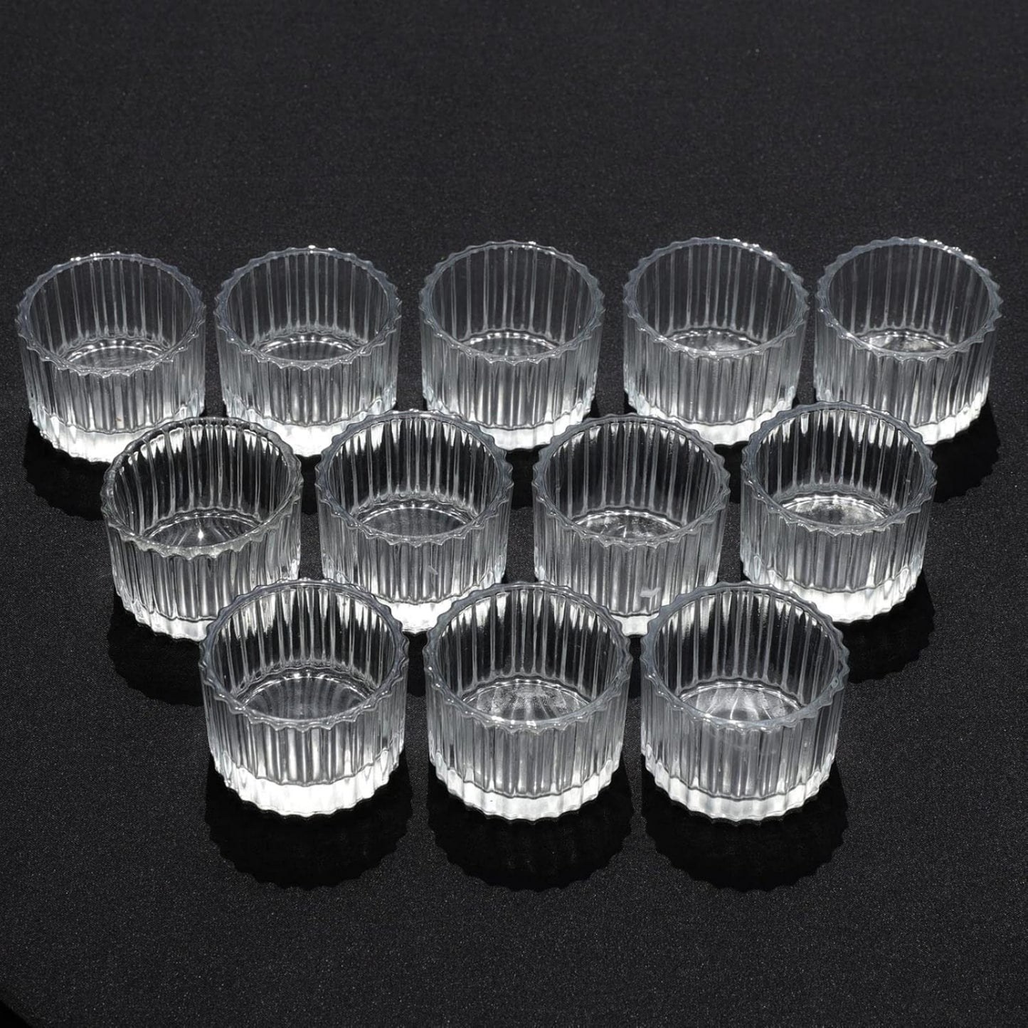 Vohocandle Clear Tealight Candle Holder Set of 24