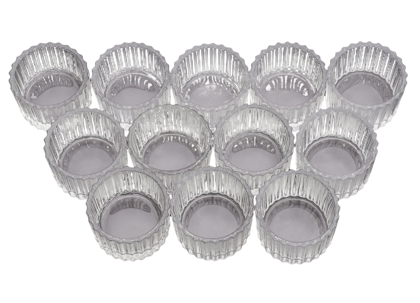 Vohocandle Clear Tealight Candle Holder Set of 24