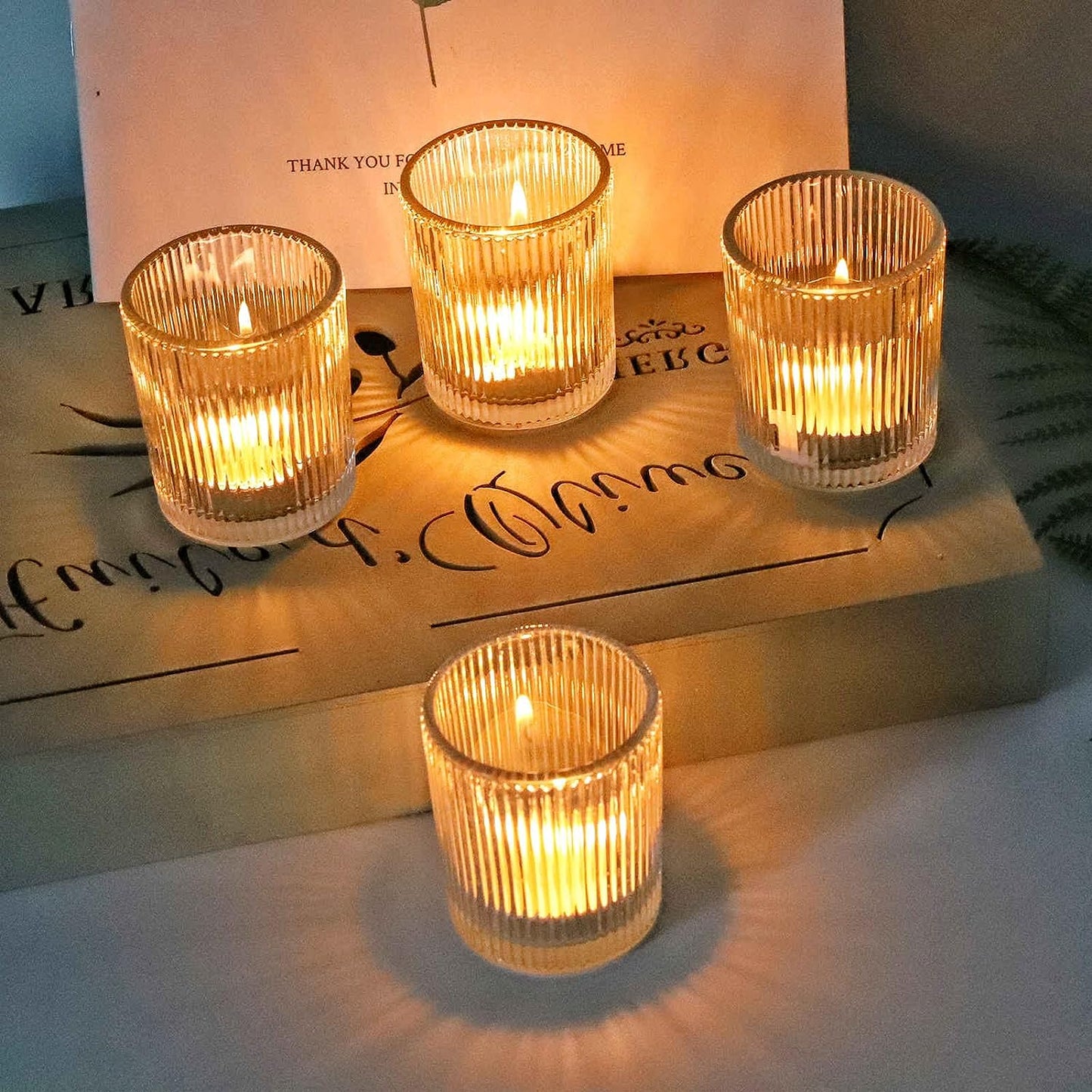 Vohocandle Votive Candle Holders Set of 36 for Table Centerpiece and Home Decor(2.1 x 2.6 Inch, 36 Sets) - vohocandle