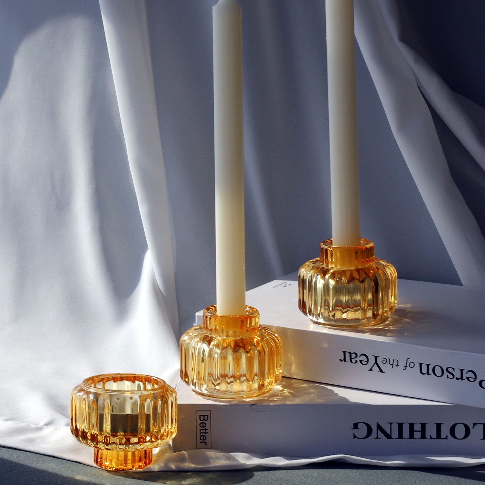 Vohocandle 6pcs Gold Candle Sticks Holder - vohocandle