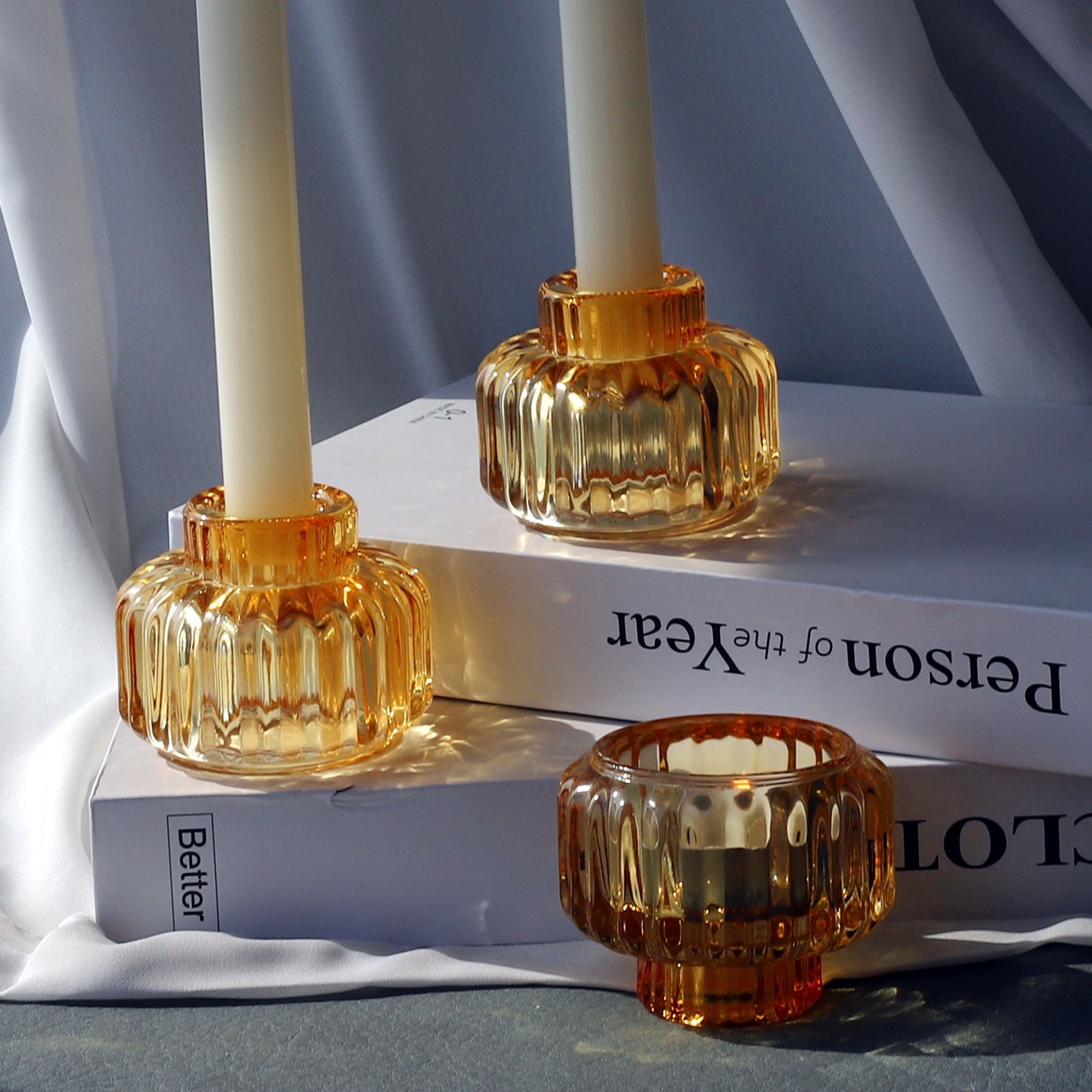 Vohocandle 6pcs Gold Candle Sticks Holder - vohocandle
